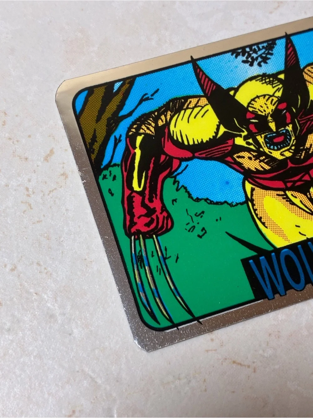 2 Marvel Vending Machine Foil Stickers (Wolverine & Sabretooth)